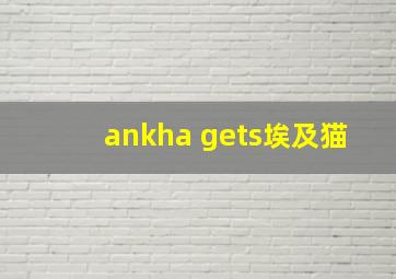 ankha gets埃及猫